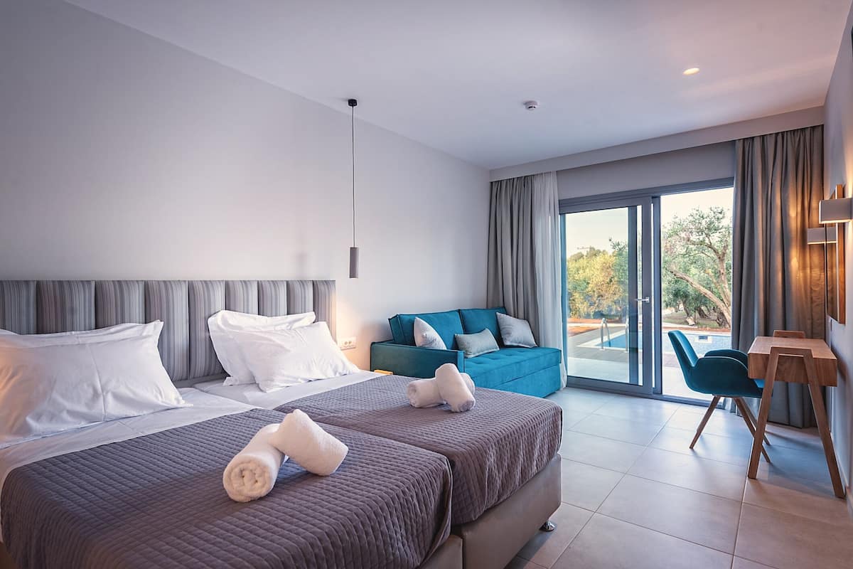 Ropa de cama hipoalergénica y minibar