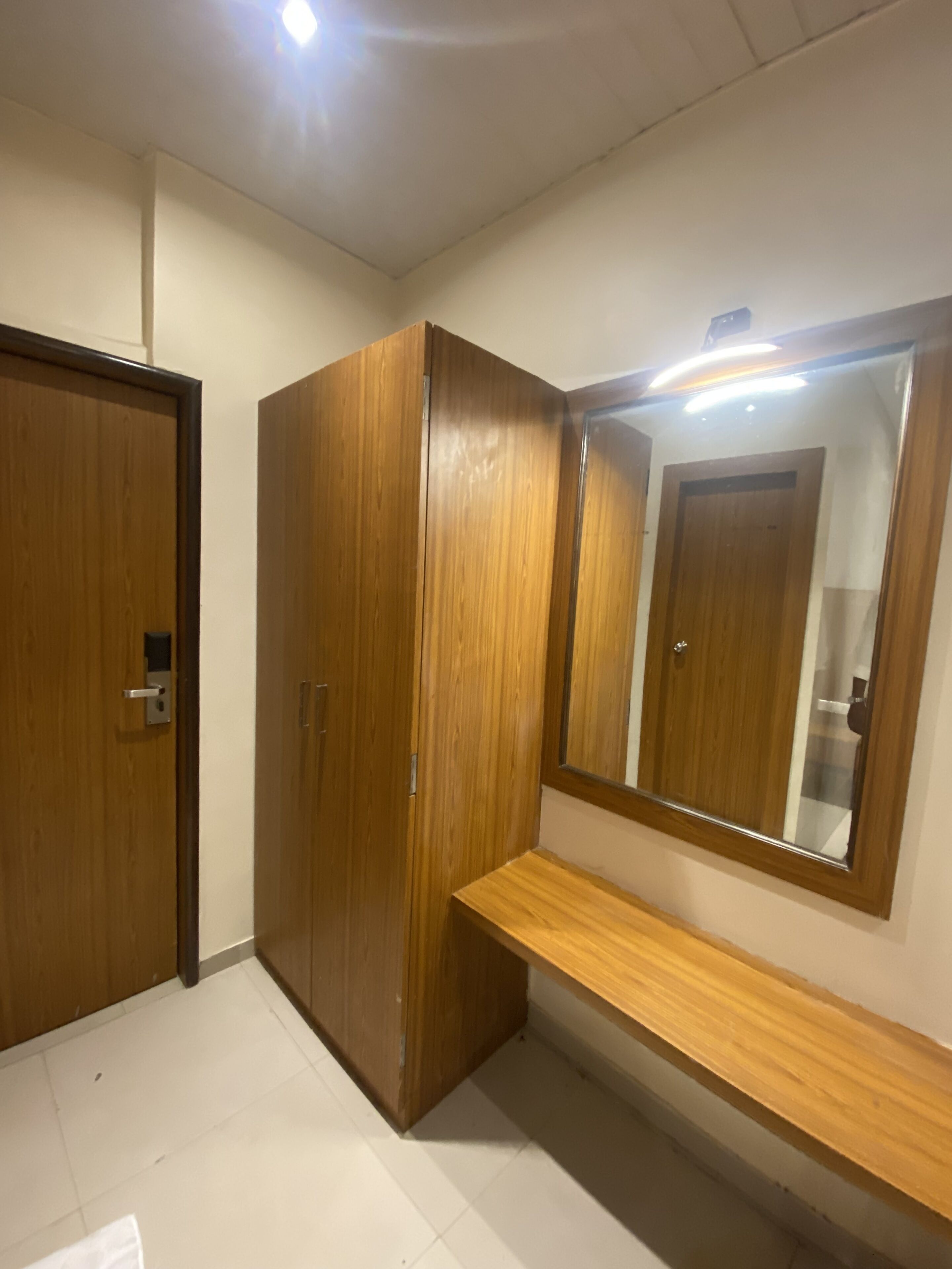 Deluxe Quadruple Room, 2 Queen Beds | Desk, laptop workspace, bed sheets