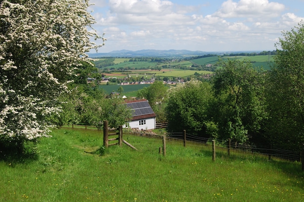 View from behind the property toward the Malverns
