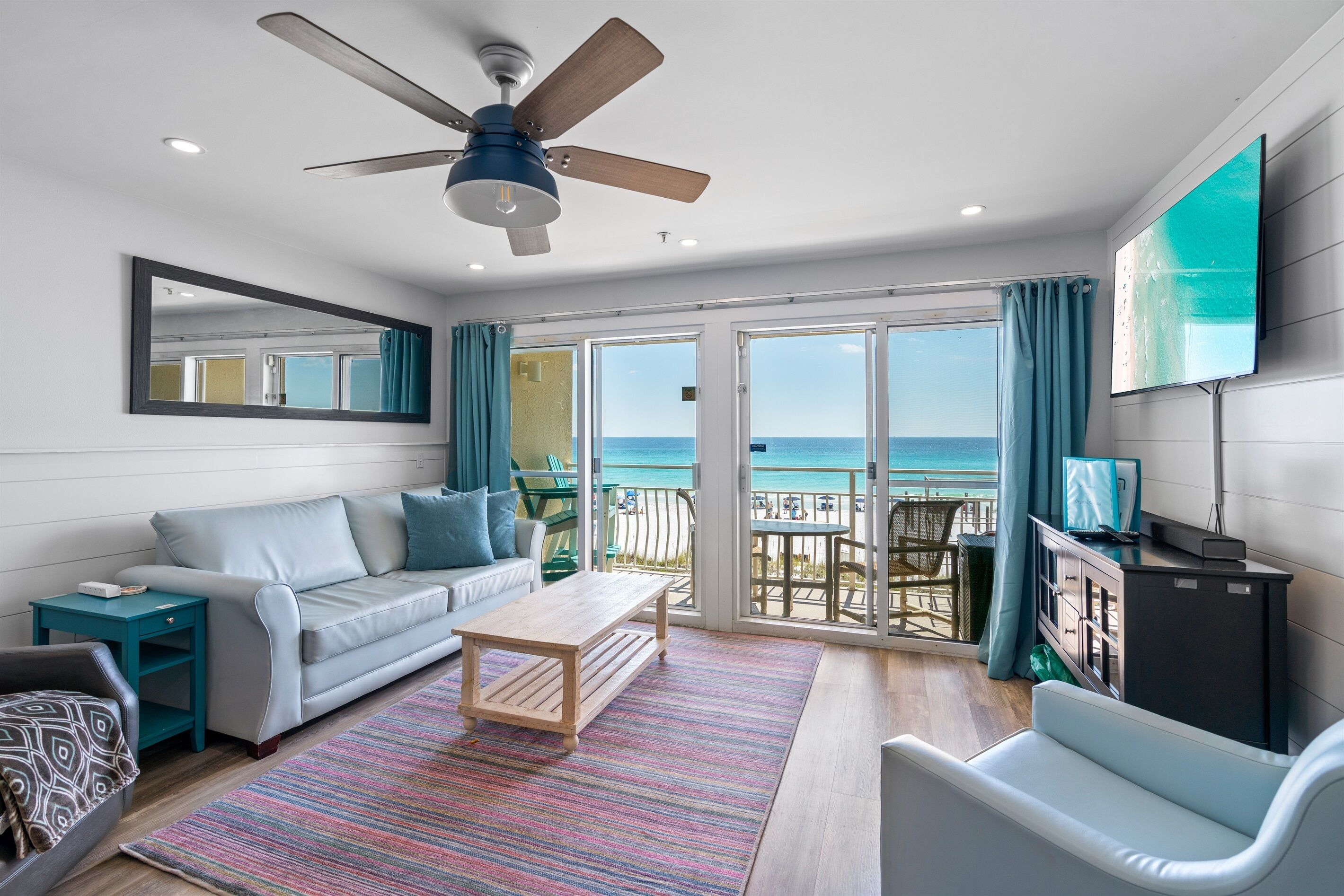 Smart TV, DVD player, books, video library