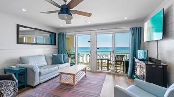 Smart TV, DVD player, books, video library