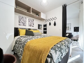 1 chambre, fer et planche à repasser, Wi-Fi, draps fournis