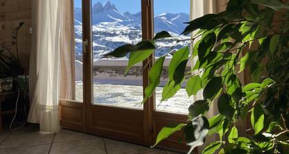 Chalet Zénith au pied des pistes de ski, face aux Aiguilles d'Arves