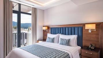 1 sovrum, minibar och sängkläder