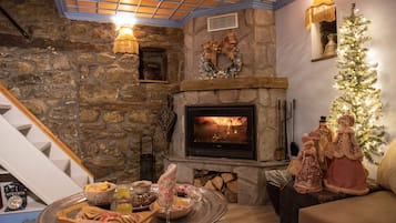Traditional House | Living area | 30-inch plasma TV with cable channels, TV