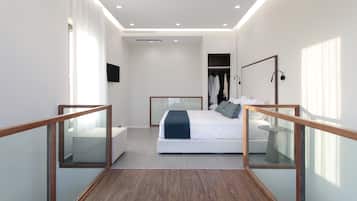Premium Suite | 1 bedroom, premium bedding, minibar, in-room safe