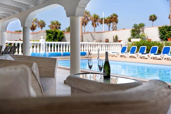 Outdoor pool, a heated pool - 4 Bed Villa with 2 Swimming Pools and Air Conditioning (Oasis del Sur)