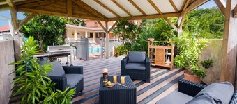 Villa à Sainte Anne M041C 8 personnes 3 chambres avec piscine