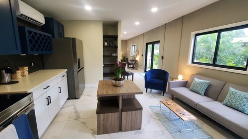 Stylish cozy modern open concept guest house