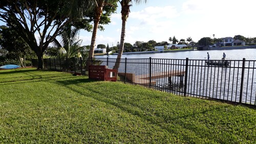 A private waterfront Lake Ida setting located in the middle of 23 acres