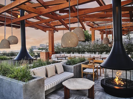 2 restaurants; breakfast, lunch, dinner and brunch served . Conrad Los Angeles