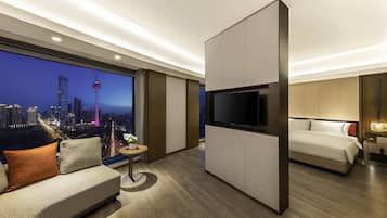 Down comforters, minibar, soundproofing, iron/ironing board