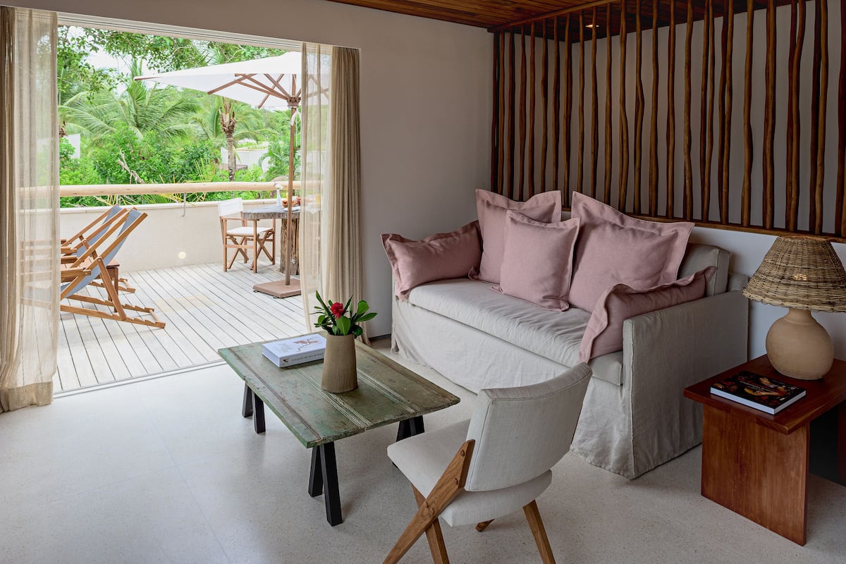 Maisonnette, uitzicht op tuin (Bungalow) | Een minibar, een kluis op de kamer, individueel gedecoreerd