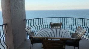 Outdoor dining - New! Direct Ocean Front Luxury Suite Condo with 3 balconies with Amazing Views!! (Myrtle Beach)