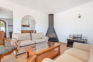 TV, fireplace, DVD player