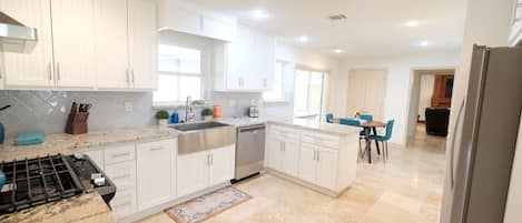 Superior House, 6 Bedrooms, Private Pool | Private kitchen | Coffee/tea maker, cookware/dishes/utensils, dining tables