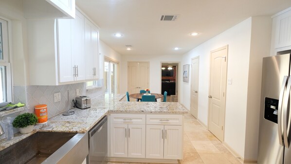 Superior House, 6 Bedrooms, Private Pool | Private kitchen | Coffee/tea maker, cookware/dishes/utensils, dining tables