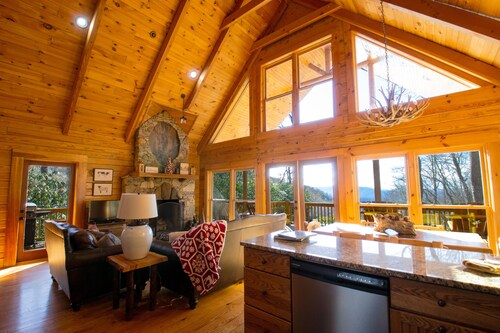 Secluded Oasis w/Hot Tub + Mtn Views + Game Room + Fire Pit