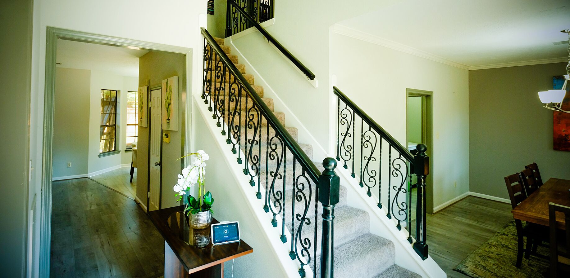 Handrails in stairways