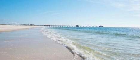 Vlak bij het strand