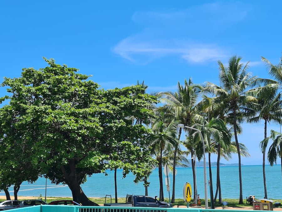 Blick von der Unterkunft