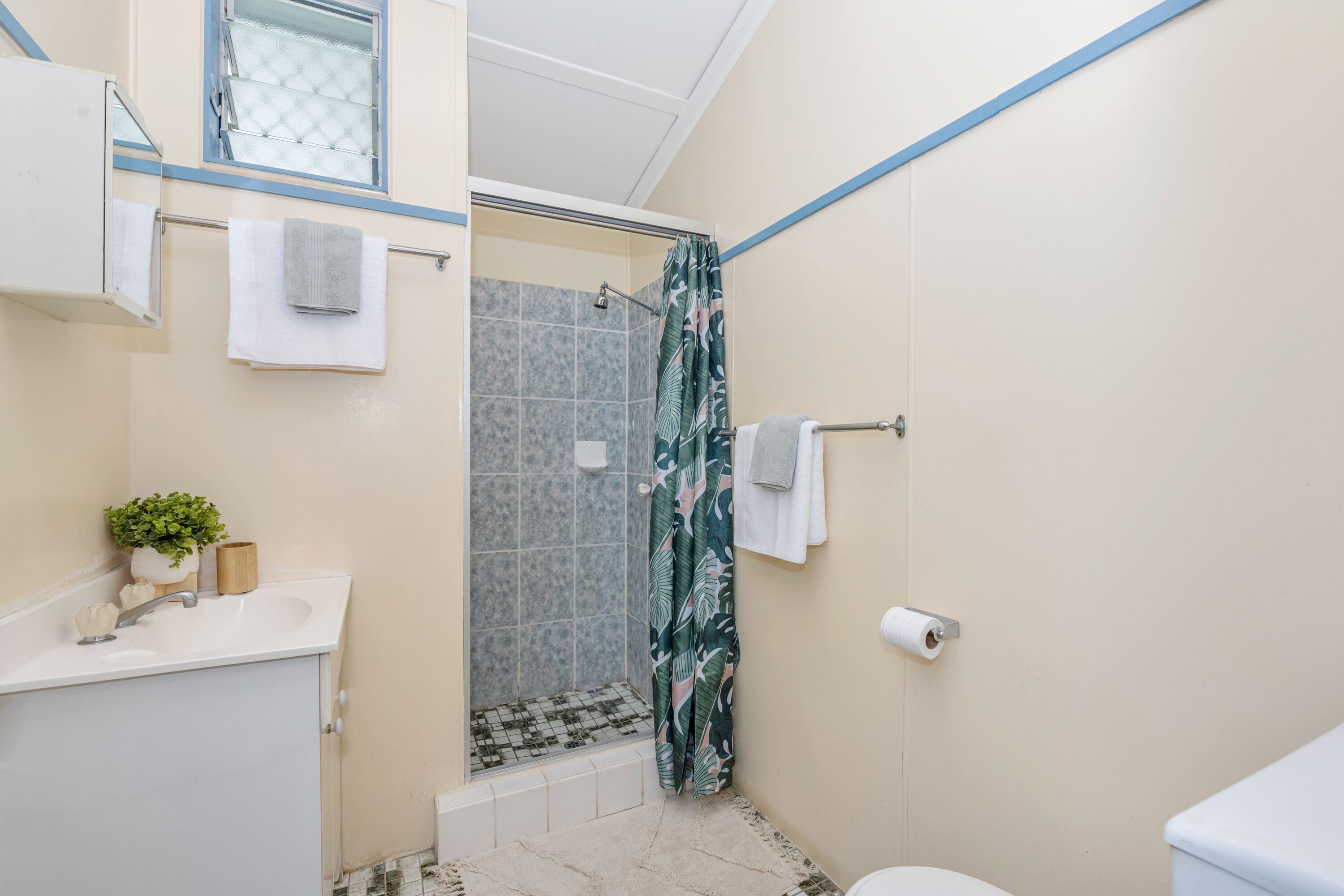 classic apartment | bathroom | shower, towels