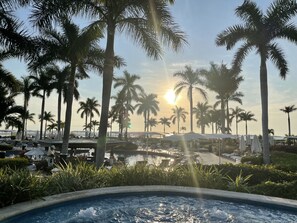 Outdoor pool, an infinity pool
