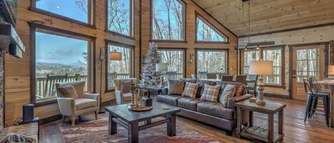 Smart TV, fireplace, video games, table tennis