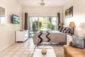 Iron/ironing board, WiFi, bed sheets - Shore to Please - Large Studio Condo with Patio (The Bight Settlement)