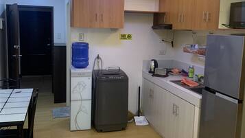 Microwave, dining tables