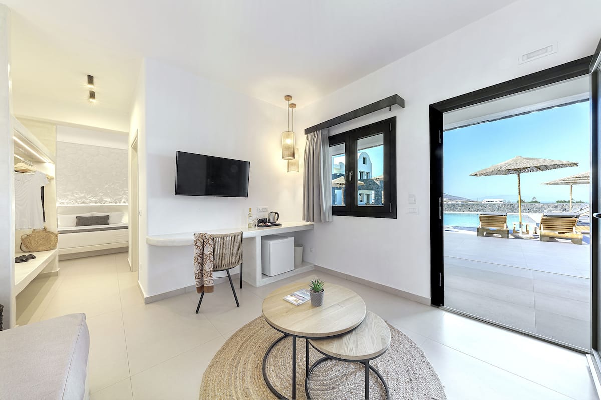 Suite junior, vistas a la piscina | Vistas desde la habitación