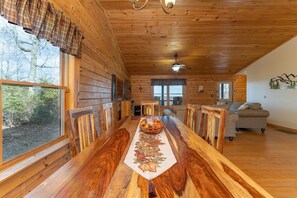 Dining - Bearadise Log Cabin with Mountain Views (Hendersonville)
