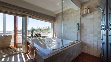 Douche, serviettes fournies