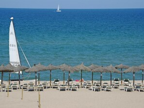 Vlak bij het strand