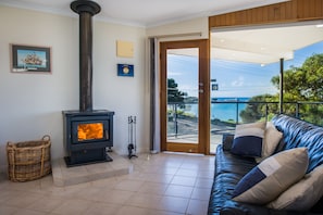 Smart TV y chimenea