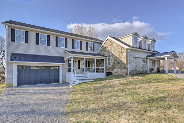 Lovettsville Vacation Rental | 4BR | 3BA | 3,650 Sq Ft | Access Only By Stairs