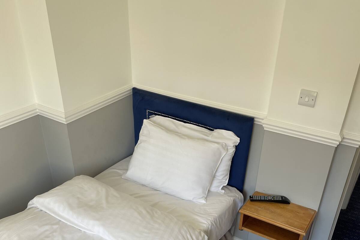 Habitación individual Deluxe | Tabla de planchar con plancha, wifi gratis, ropa de cama
