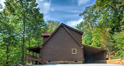 Pisgah Pines | Cozy Log Cabin w/ Hot Tub & Fire Pit Near Asheville Airport