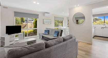 This revamped quintessential holiday home, prime location (sleeps 8)