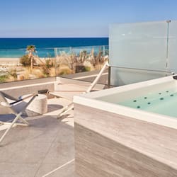 Maisonette with Hot Tub & Sea View | Balcony view