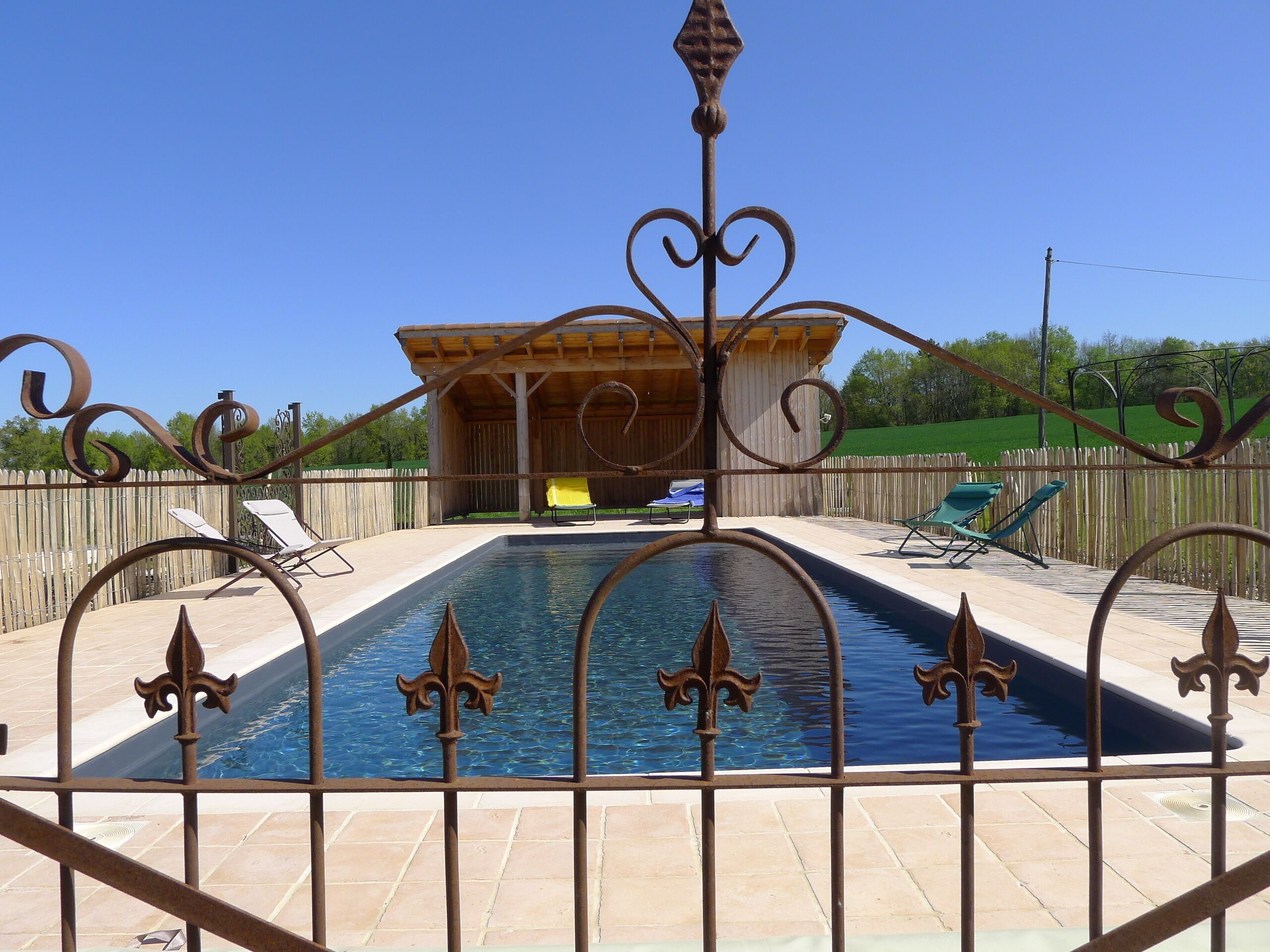 Piscine extérieure, piscine chauffée