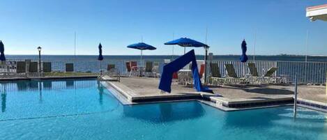 A heated pool