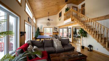 TV connectée, cheminée