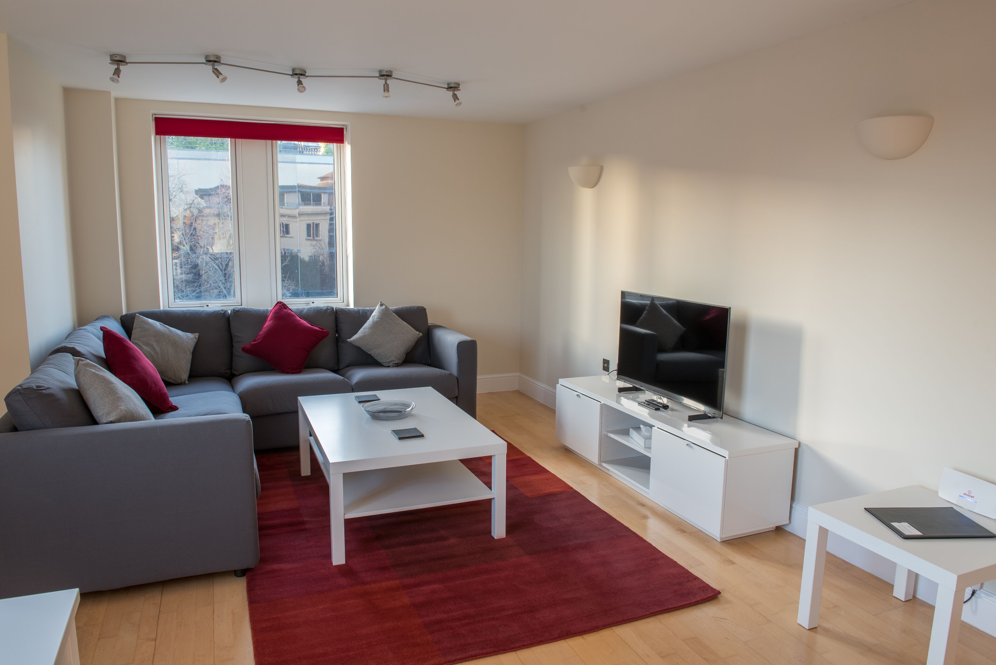 City Apartment | Living area | 43-inch Smart TV with digital channels, TV, heated floors