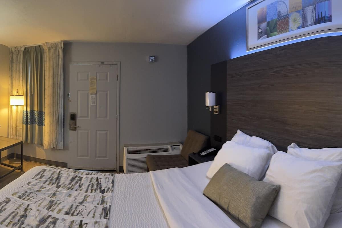 room, 1 king bed, non smoking | 1 bedroom, desk, laptop workspace, iron/ironing board