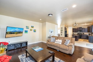 TV, fireplace, DVD player