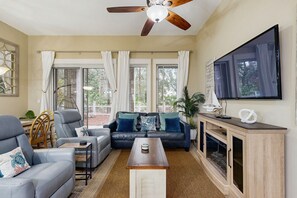 TV, DVD player - Ground-floor condo with patio, central AC, shared pool, & tennis (Miramar Beach)