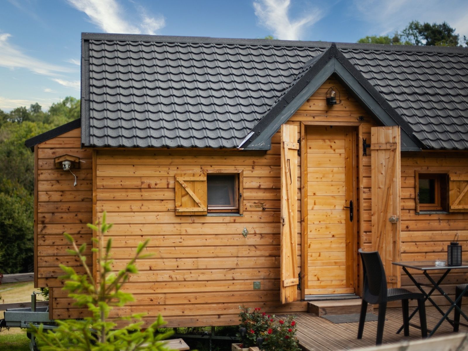 Deluxe Cabin, Ensuite, Mountain View | Garden
