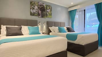 Superior Quadruple Room | Memory-foam beds, minibar, free WiFi, bed sheets