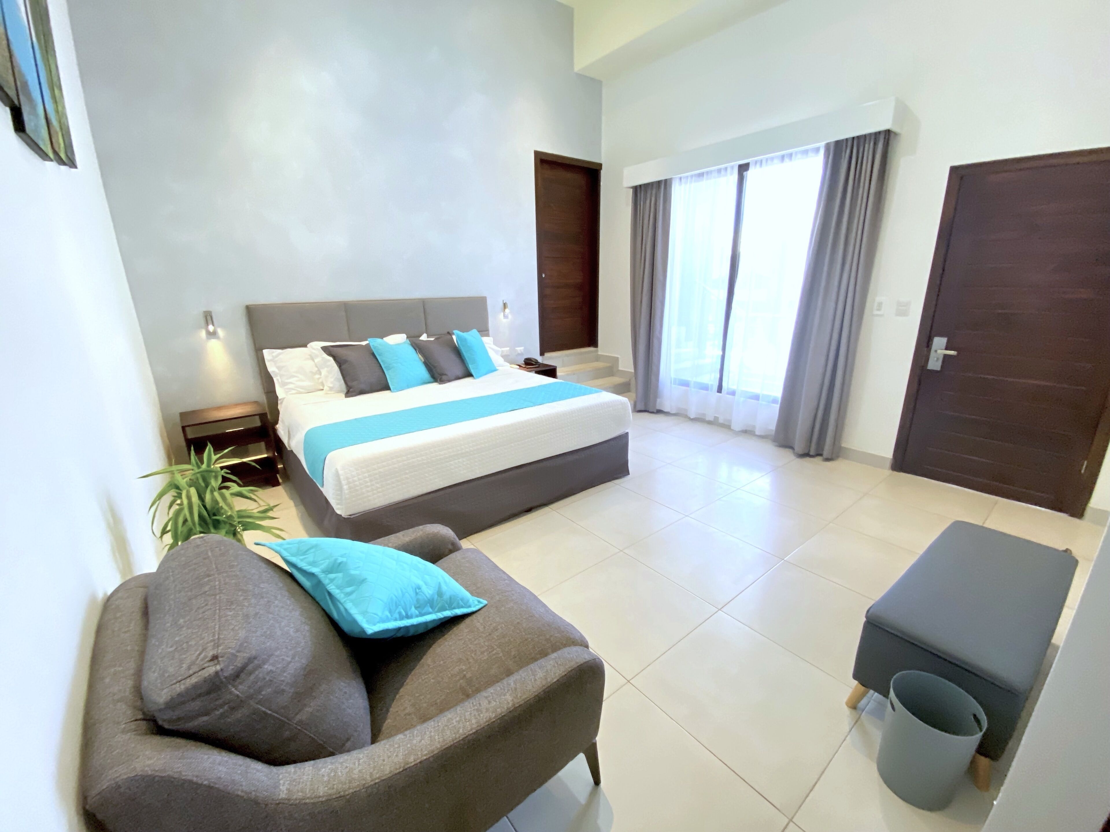 elite double room | memory-foam beds, free wifi, bed sheets